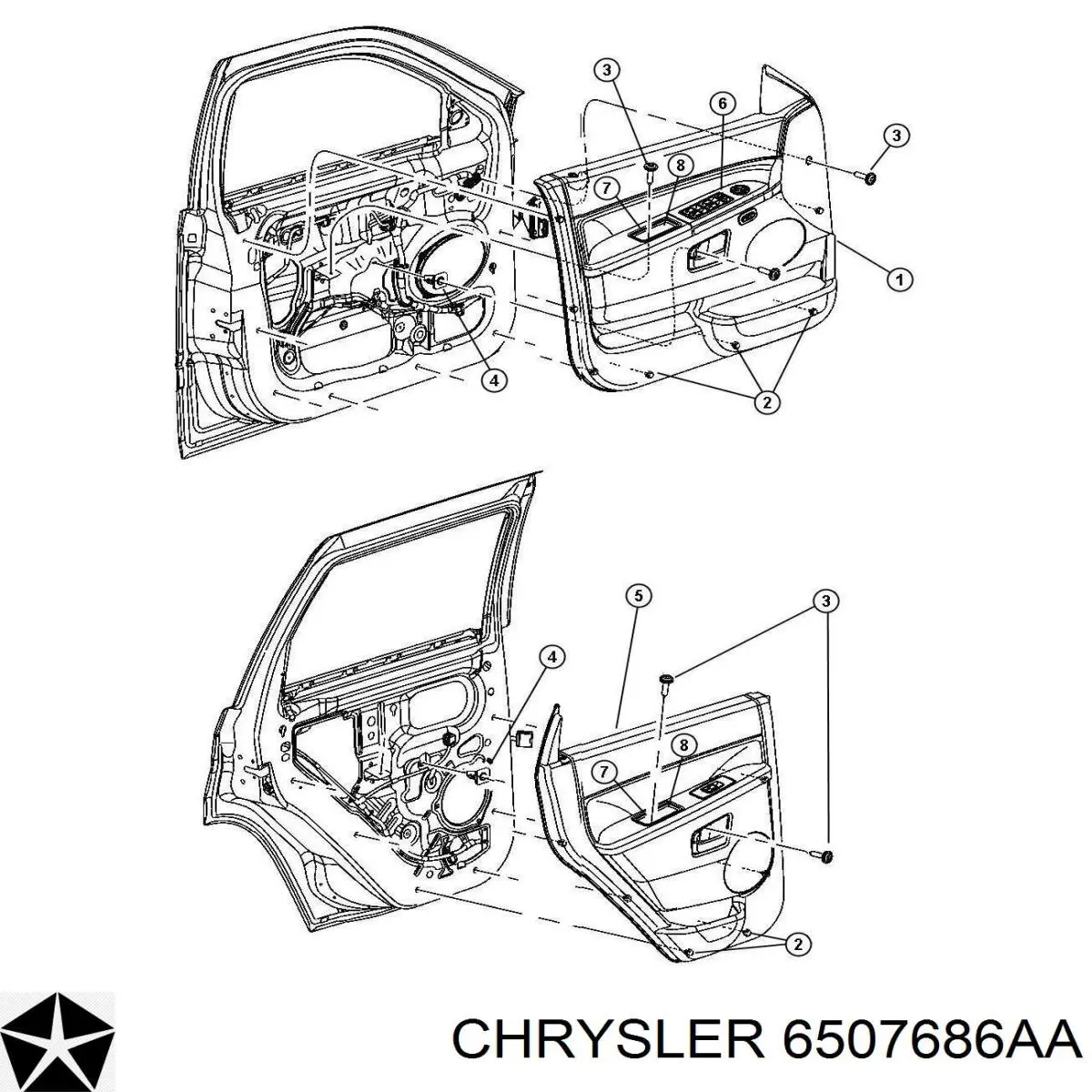 6507686AA Chrysler 