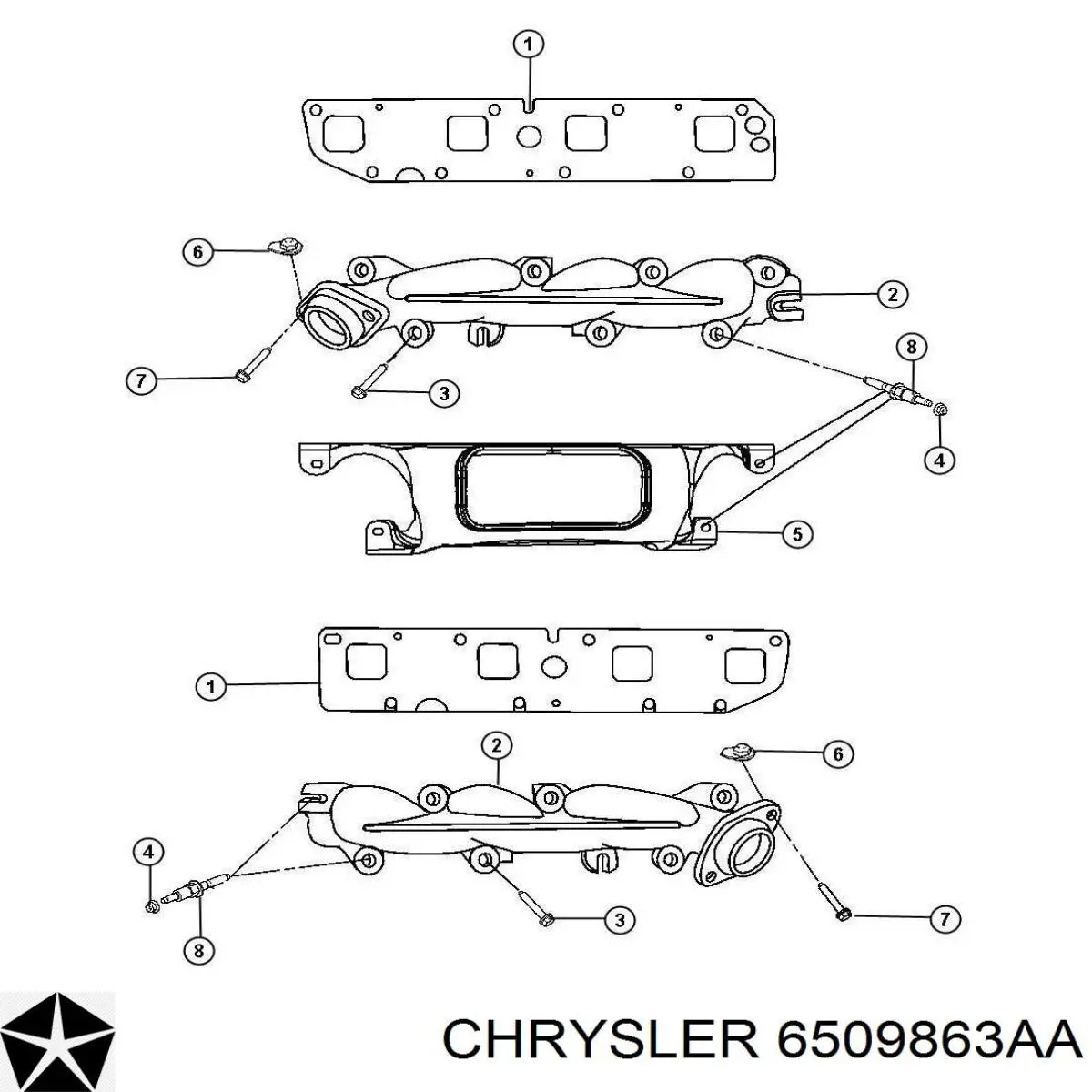 6509863AA Chrysler 