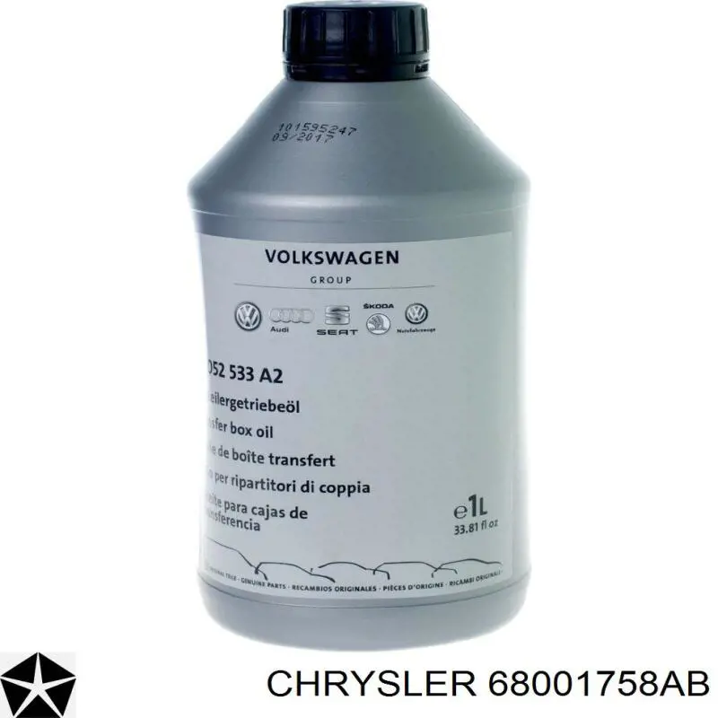 68001758AB Chrysler Масло в коробку передач