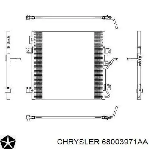 68003971AA Chrysler радиатор кондиционера