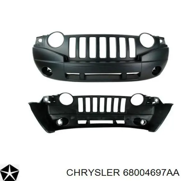 Купить 68004697AA Chrysler Буфер (бампер) передний