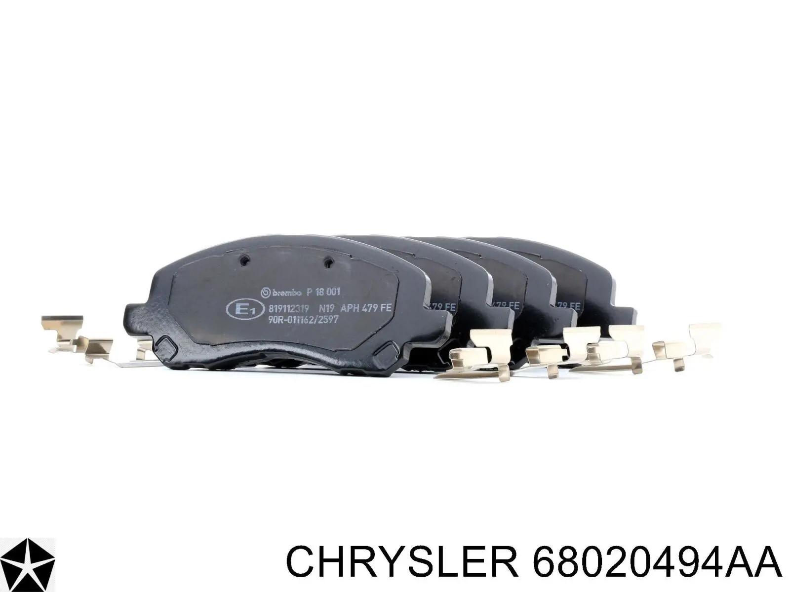Купить 68020494AA Chrysler Колодки тормозные