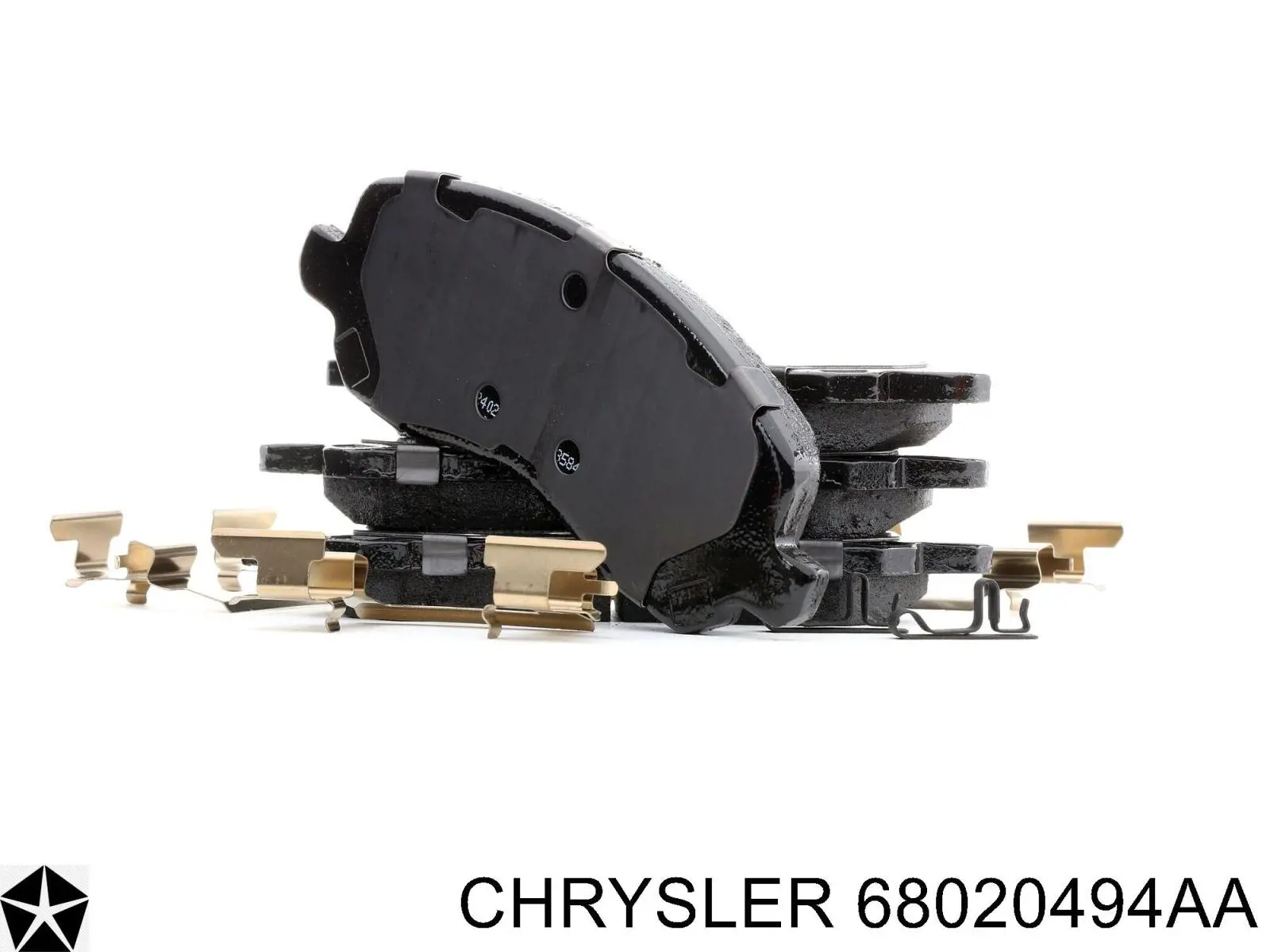 Передние тормозные колодки 68020494AA Chrysler