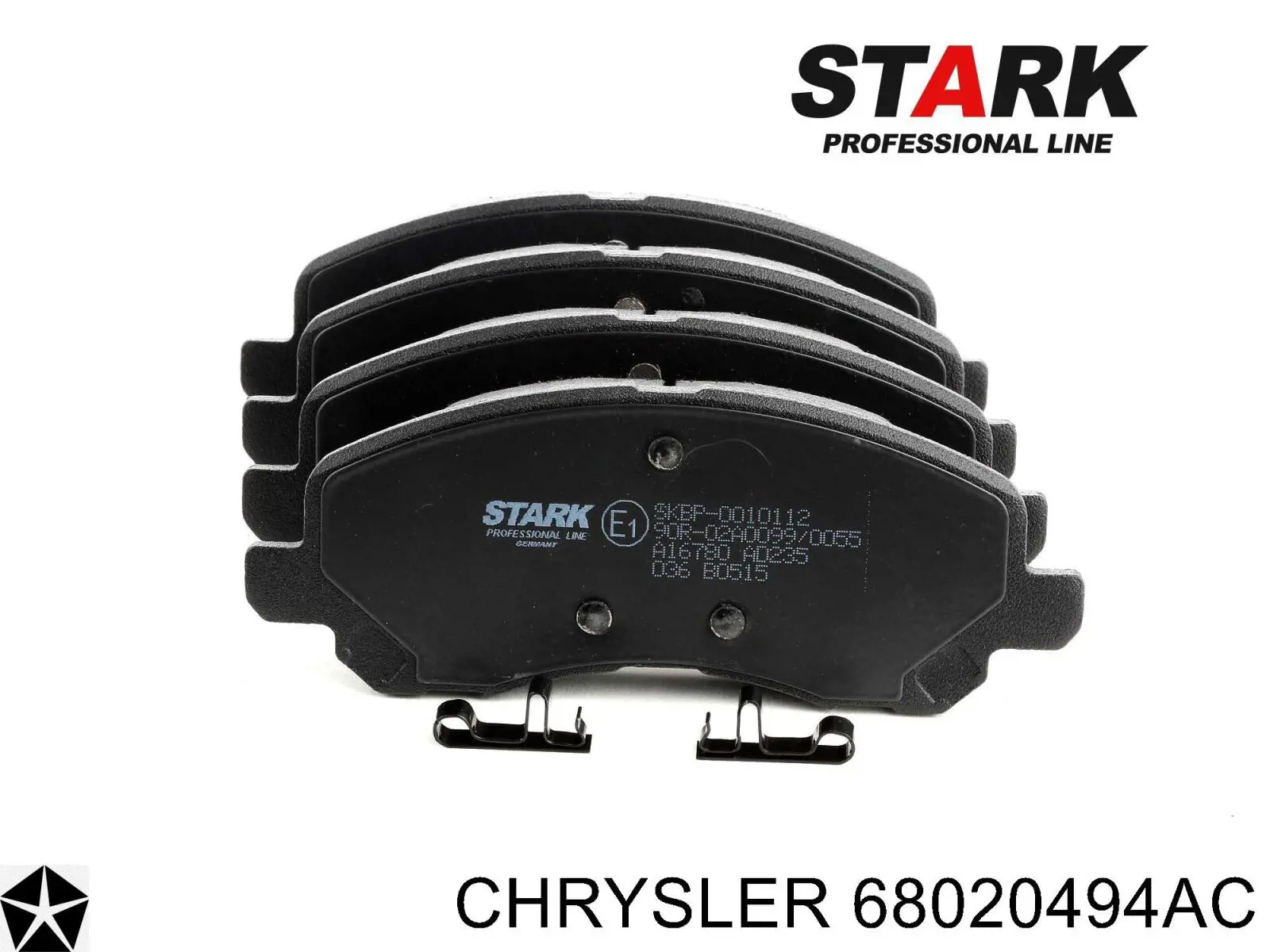 Колодки Chrysler 68020494AC цена, от 28.66 USD