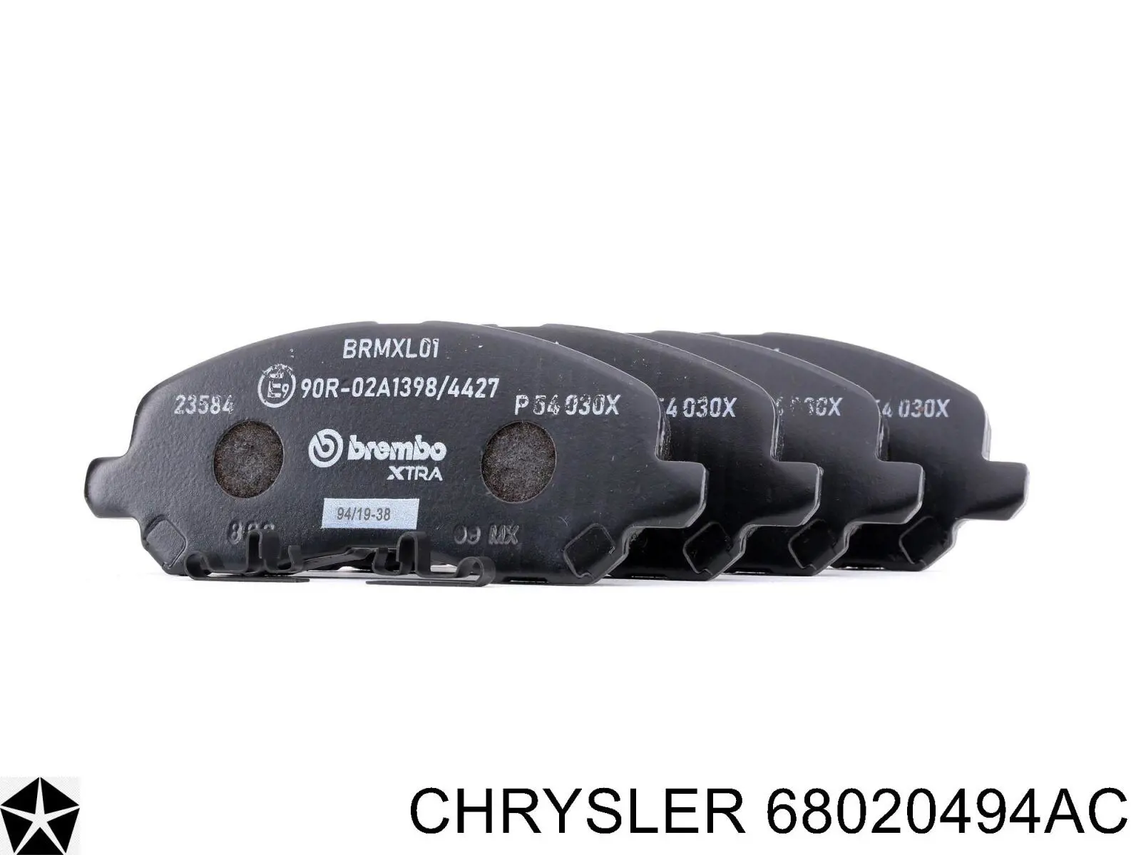Купить 68020494AC Chrysler Колодки тормозные