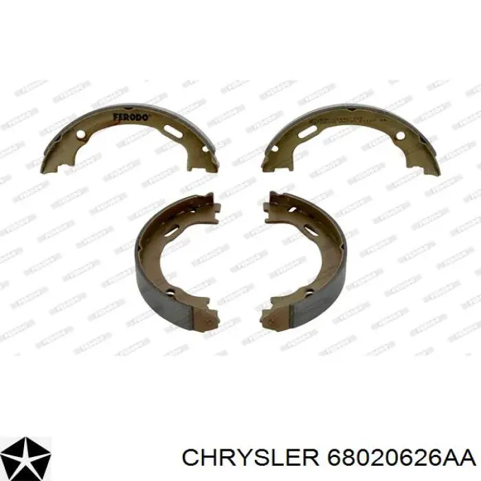 Колодки ручника 68020626AA Chrysler