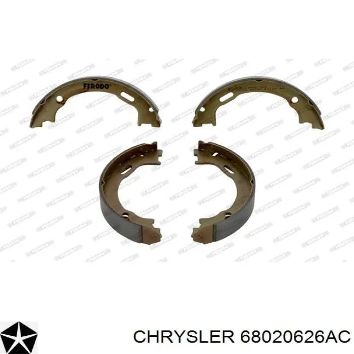 Тормозные колодки стояночного тормоза Chrysler 68020626AC цена, от 30.66 USD