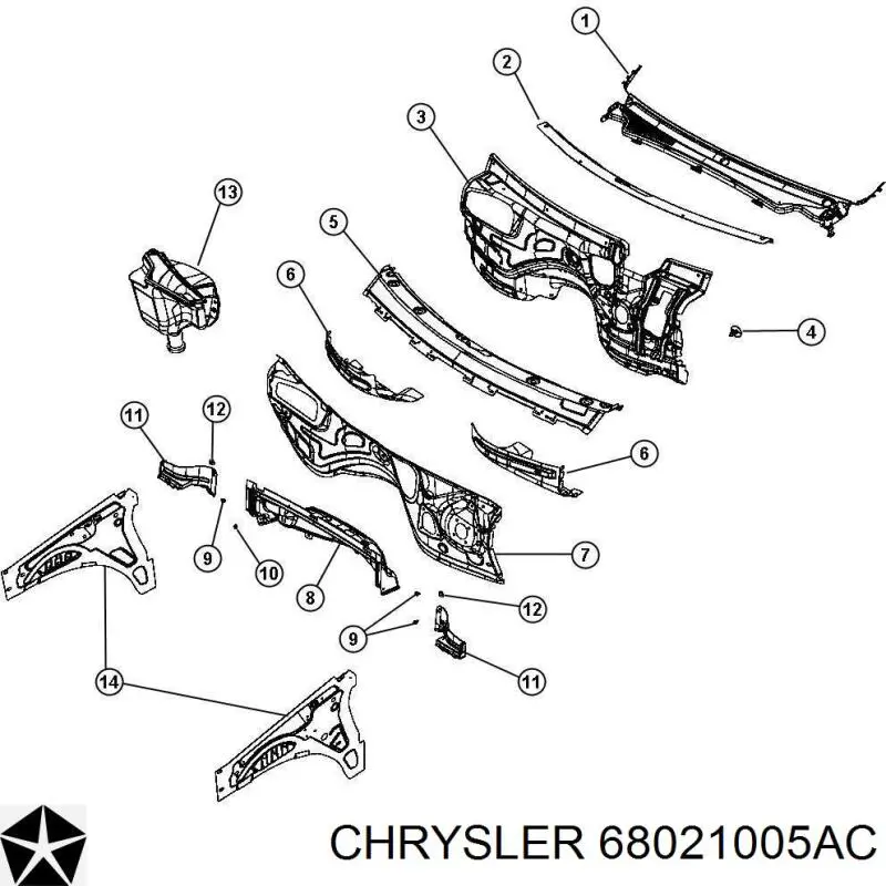 68021005AC Chrysler 