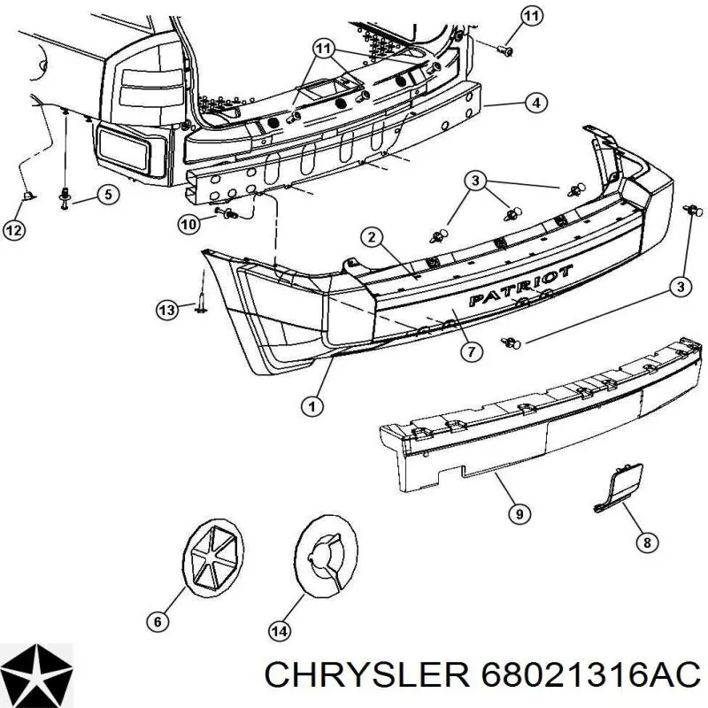 68021316AC Chrysler 