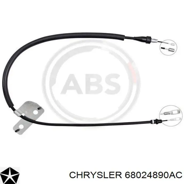 Задний правый трос ручника C660556 Dorman