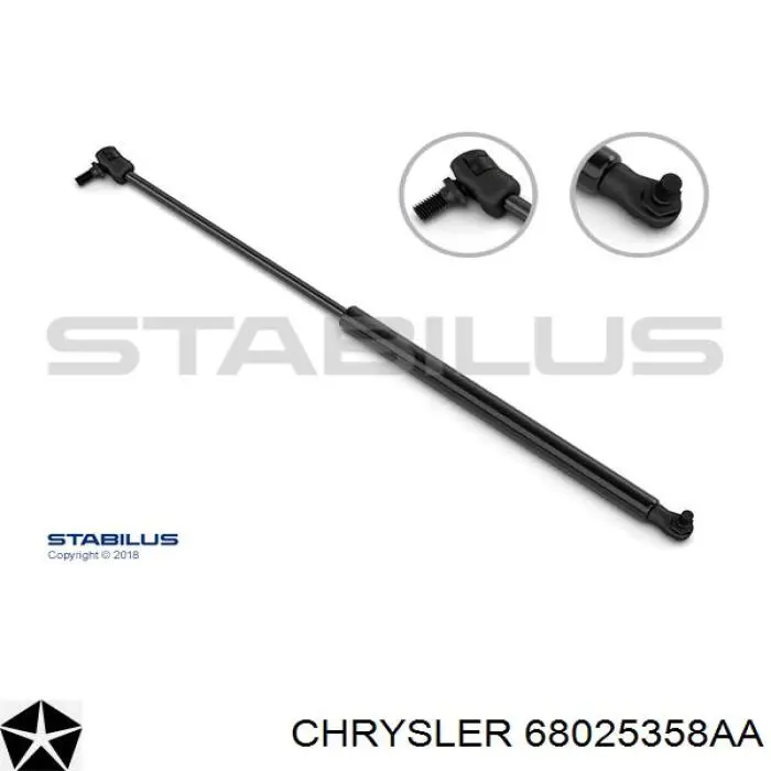 Купить 68025358AA Chrysler Амортизатор двери багажника