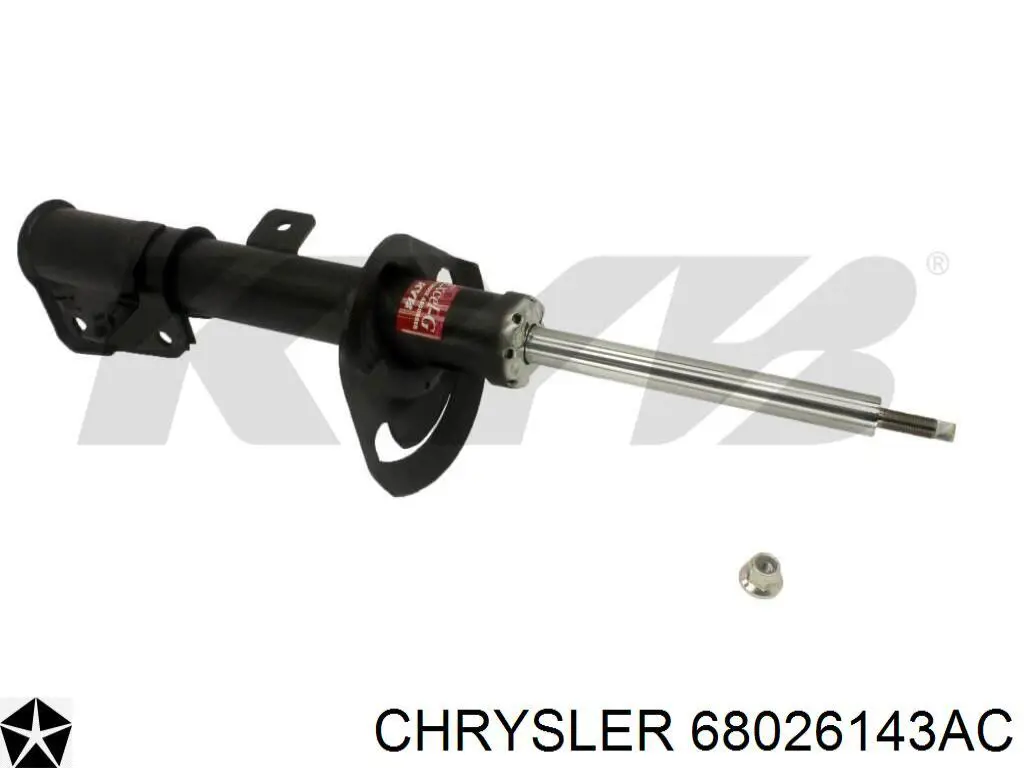Купить 68026143AC Chrysler Амортизатор подвески передний левый