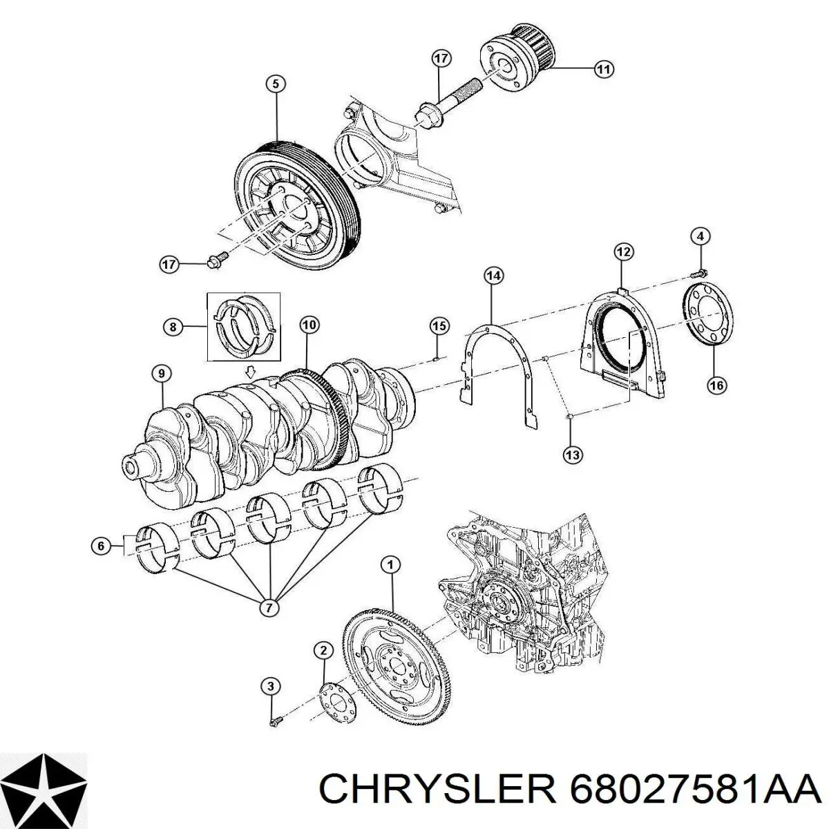  K68027581AA Fiat/Alfa/Lancia