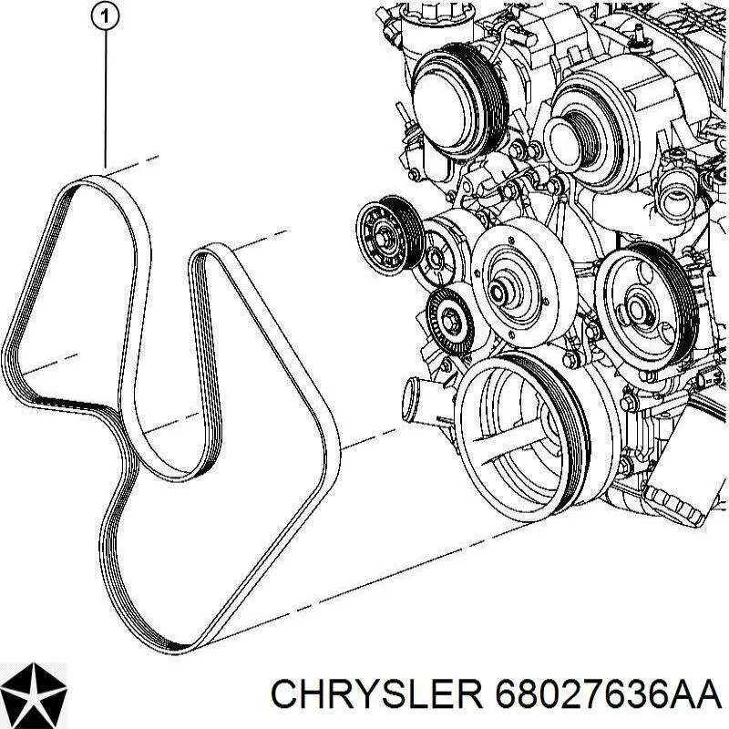 Купить 1993869664 Mercedes Ремень генератора