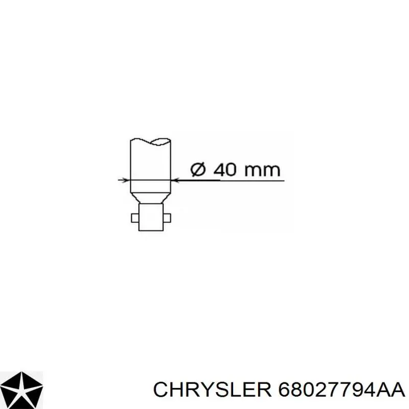 68027794AA Chrysler Стойка передняя