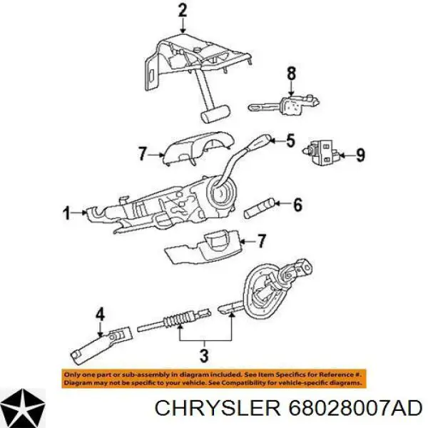 Коробка предохранителей Chrysler 68028007AD цена, от 225.25 USD