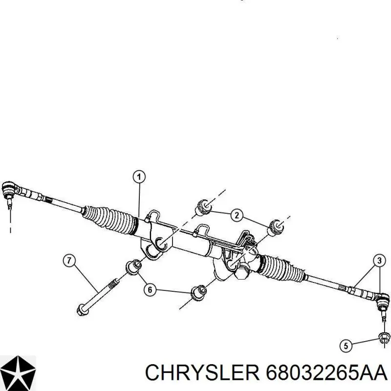 Рулевая тяга CHRYSLER 68032265AA