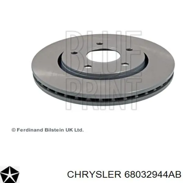 Передние тормозные диски 68032944AB Chrysler