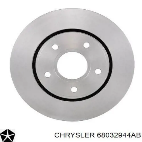 Disco do freio dianteiro 68032944AB Chrysler