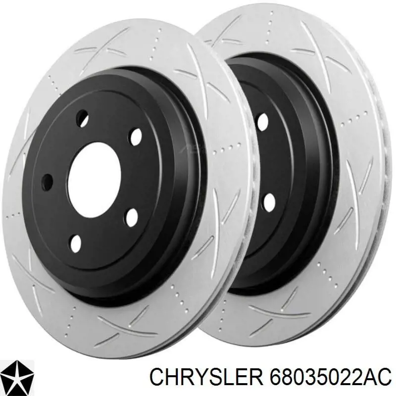 Купить 68035022AC Chrysler Диск тормозной задний