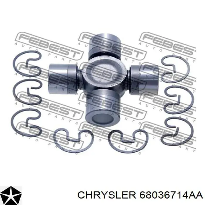 68036714AA Chrysler cruzeta da junta universal traseira