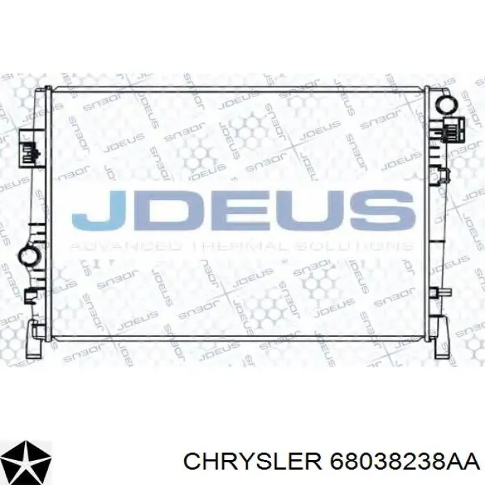 Радиатор охлаждения Chrysler 68038238AA