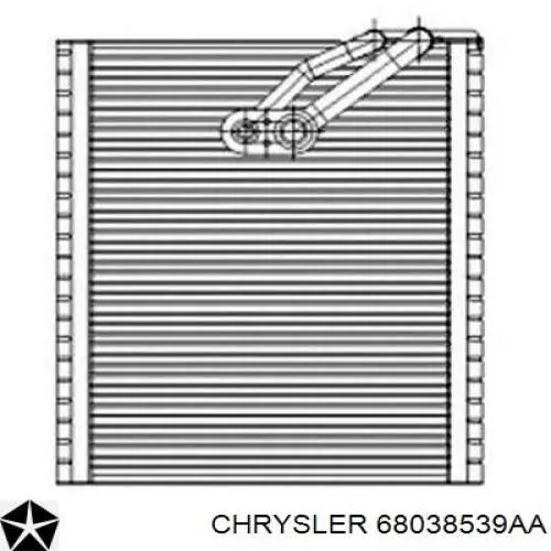 Радиатор испарителя кондиционера Chrysler 68038539AA цена, от 8.24 USD