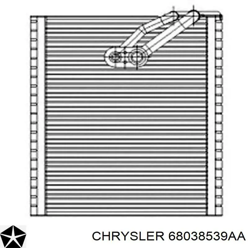 68038539AB Chrysler испаритель кондиционера