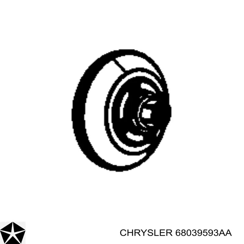 Купить 68039593AA Chrysler Электровентилятор охлаждения в сборе (мотор+крыльчатка)
