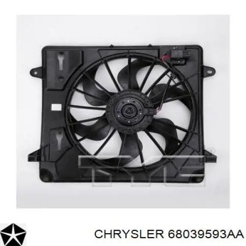 68039593AA Chrysler Вентилятор радиатора