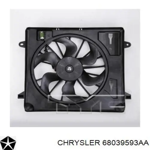Электровентилятор охлаждения 68039593AA Chrysler
