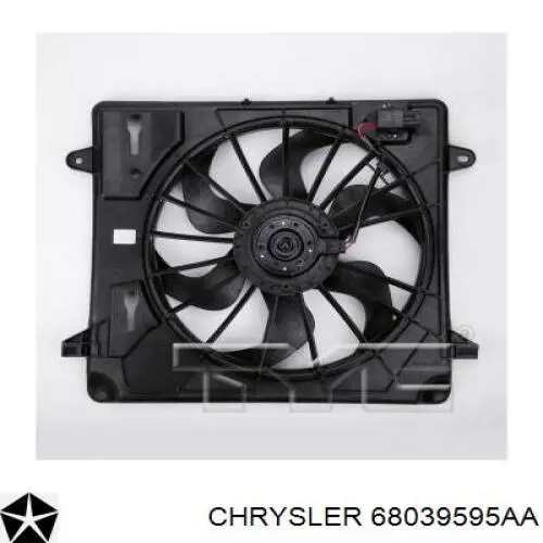 Вентилятор/крыльчатка радиатора охлаждения Chrysler 68039595AA цена, от 319.05 USD