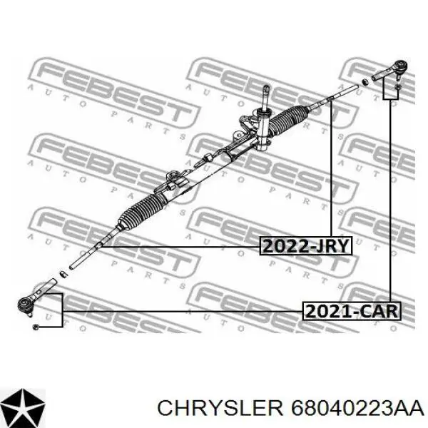 68040223AA Chrysler рулевая тяга
