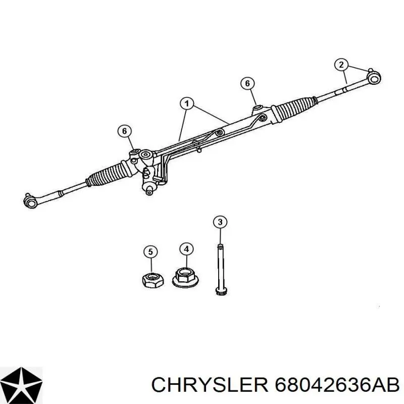 52090488AB Chrysler Управление рулевое в сборе