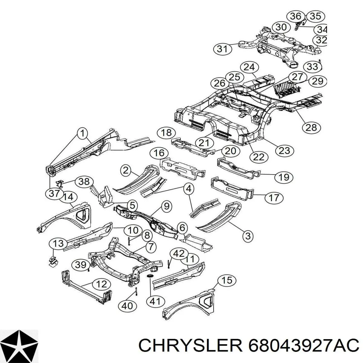 Купить 68043927AD Chrysler 