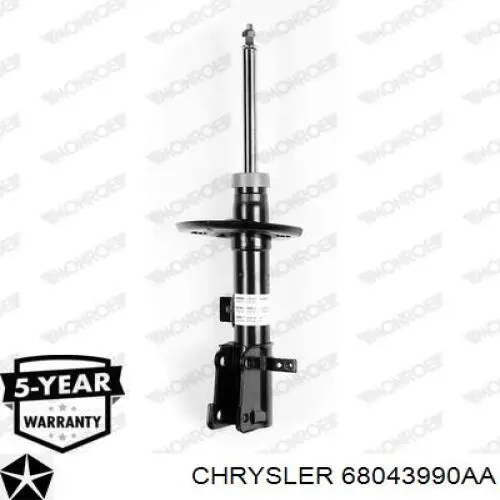 68043990AA Chrysler amortecedor dianteiro direito