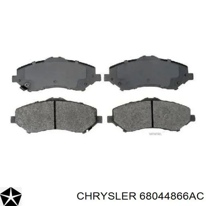 Передние тормозные колодки 68044866AC Chrysler