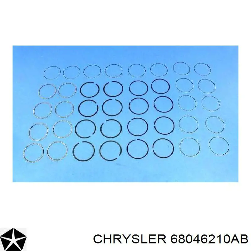 Кольца поршневые на 1 цилиндр, STD. на Chrysler Aspen 