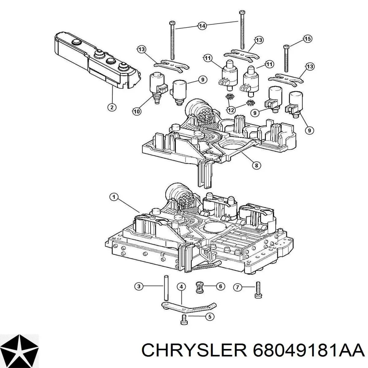 Блок клапанов АКПП 68049181AA Chrysler