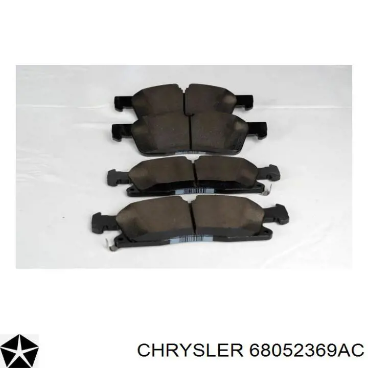 Передние тормозные колодки 68052369AC Chrysler