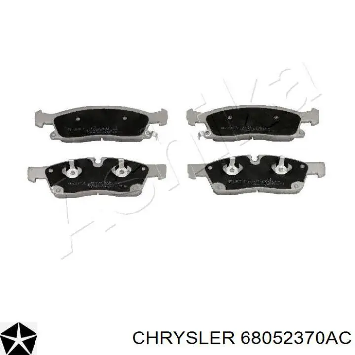 Передние тормозные колодки 68052370AC Chrysler