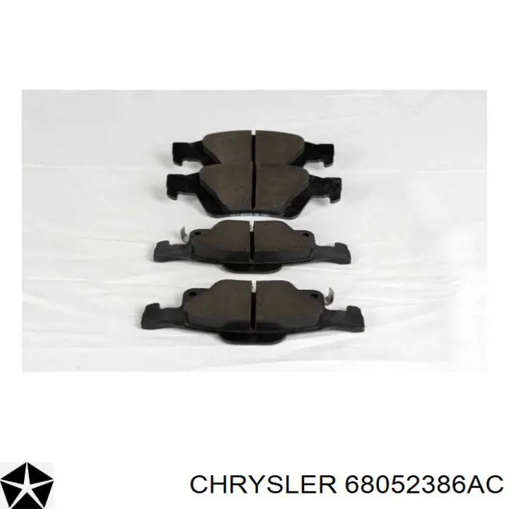 68052386AC Chrysler колодки тормозные задние дисковые