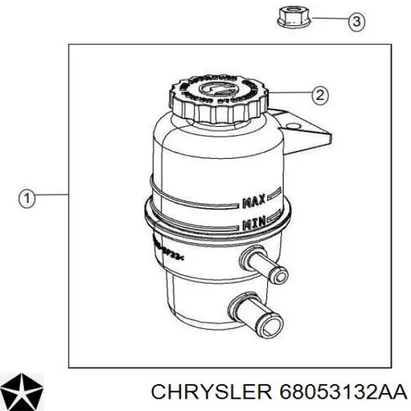 68053132AA Chrysler Крышка бачка насоса гидроусилителя руля