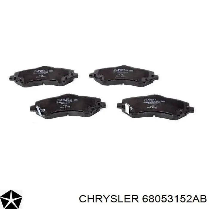 Передние тормозные колодки 68053152AB Chrysler