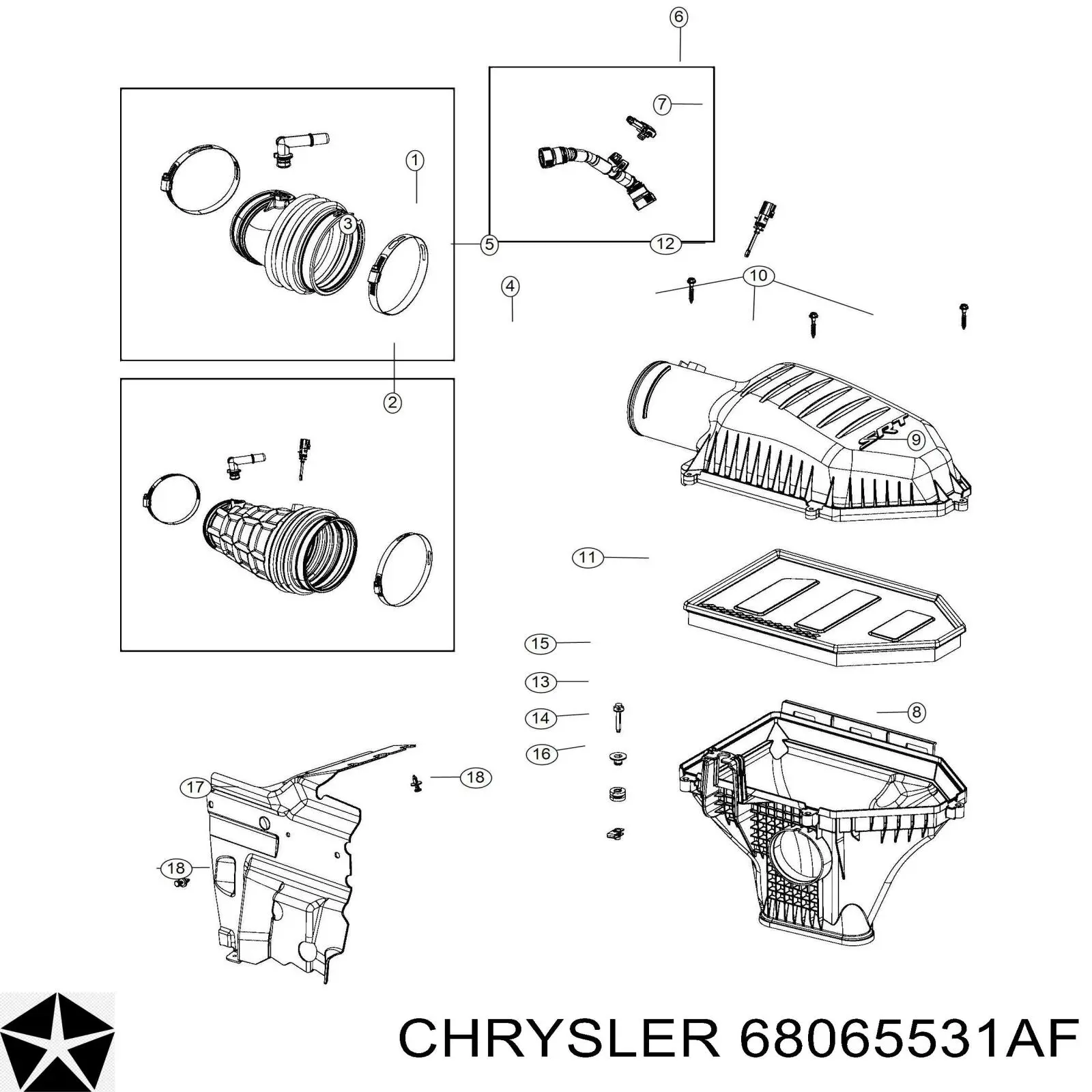  Chrysler 68065531AF цена, от 95.02 USD