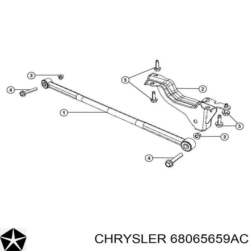 Тяга поперечная задней подвески 68065659AC Chrysler