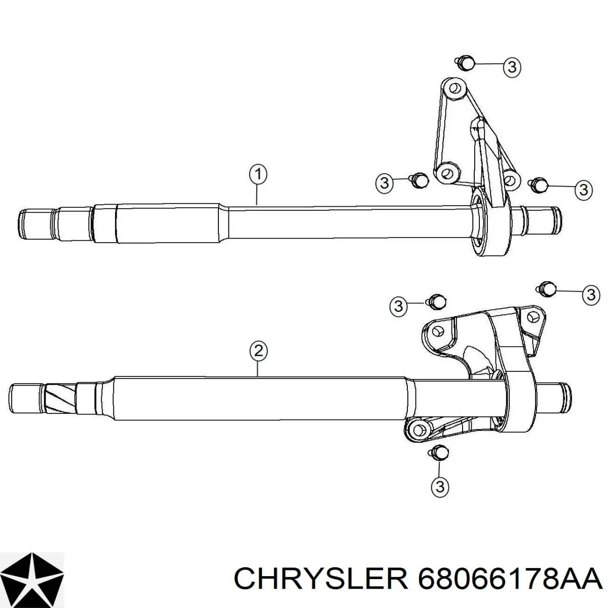 Карданный подшипник Chrysler 68066178AA цена, от 6.80 USD