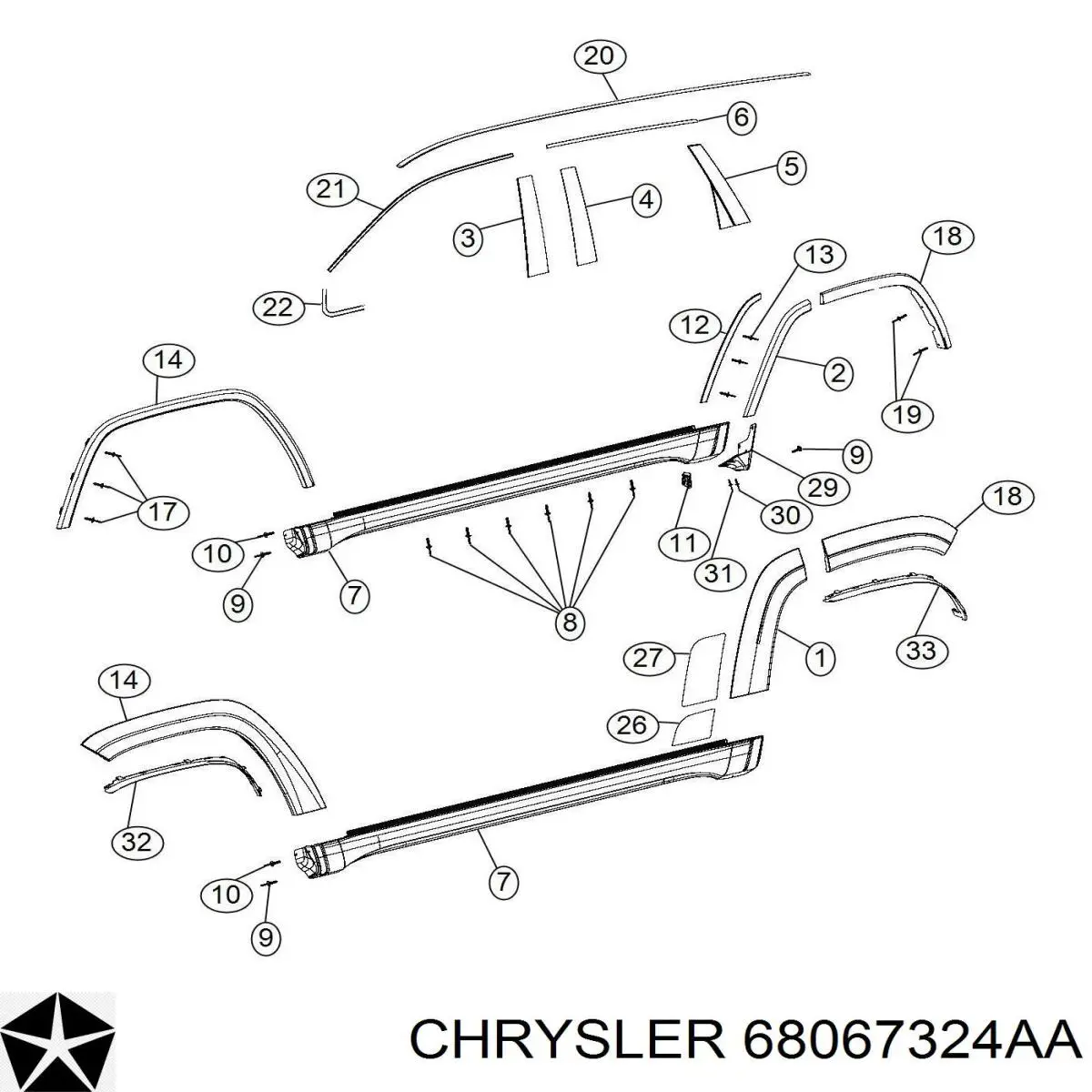 68067324AA Chrysler 