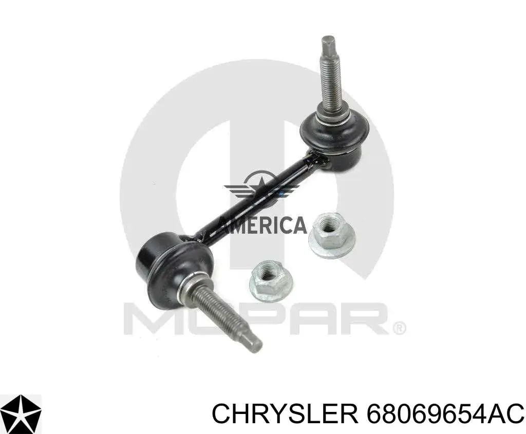 Линк стабилизатора, переднего, правый Chrysler 68069654AC цена, от 18.45 USD