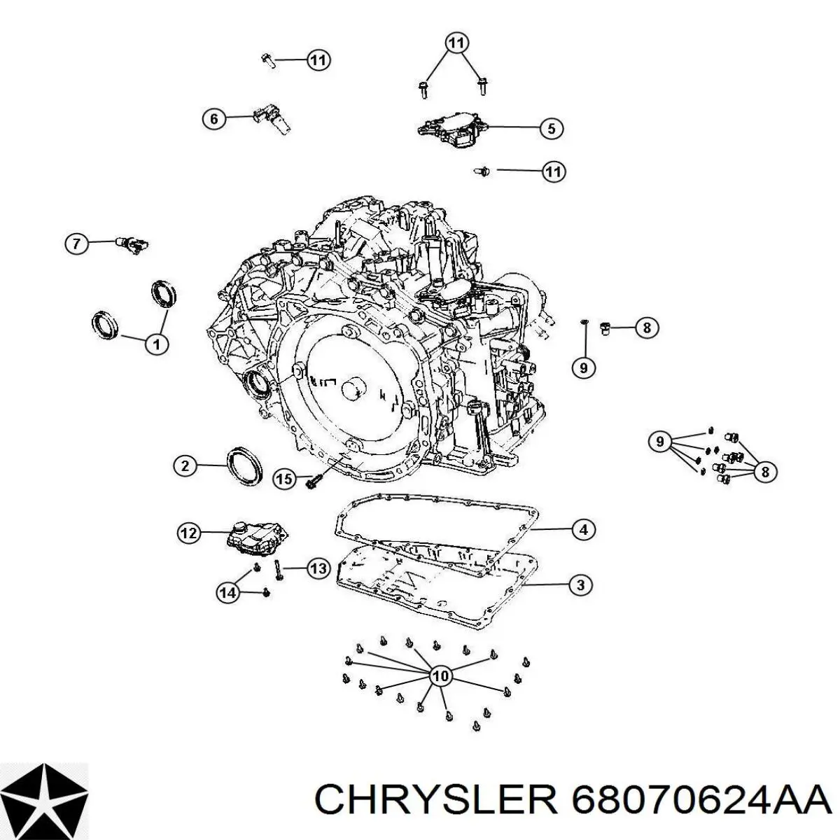  Chrysler 68070624AA цена, от 147.86 USD